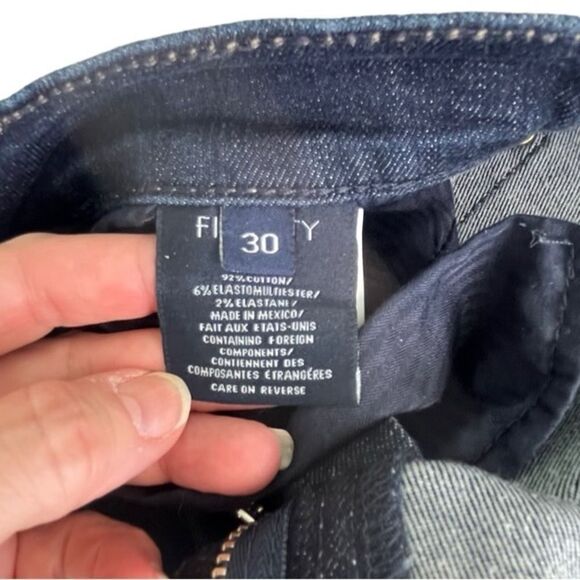 30x28 Fidelity Torino Slim Mens Denim New Calvary Dark Blue Wash - Picture 9 of 14